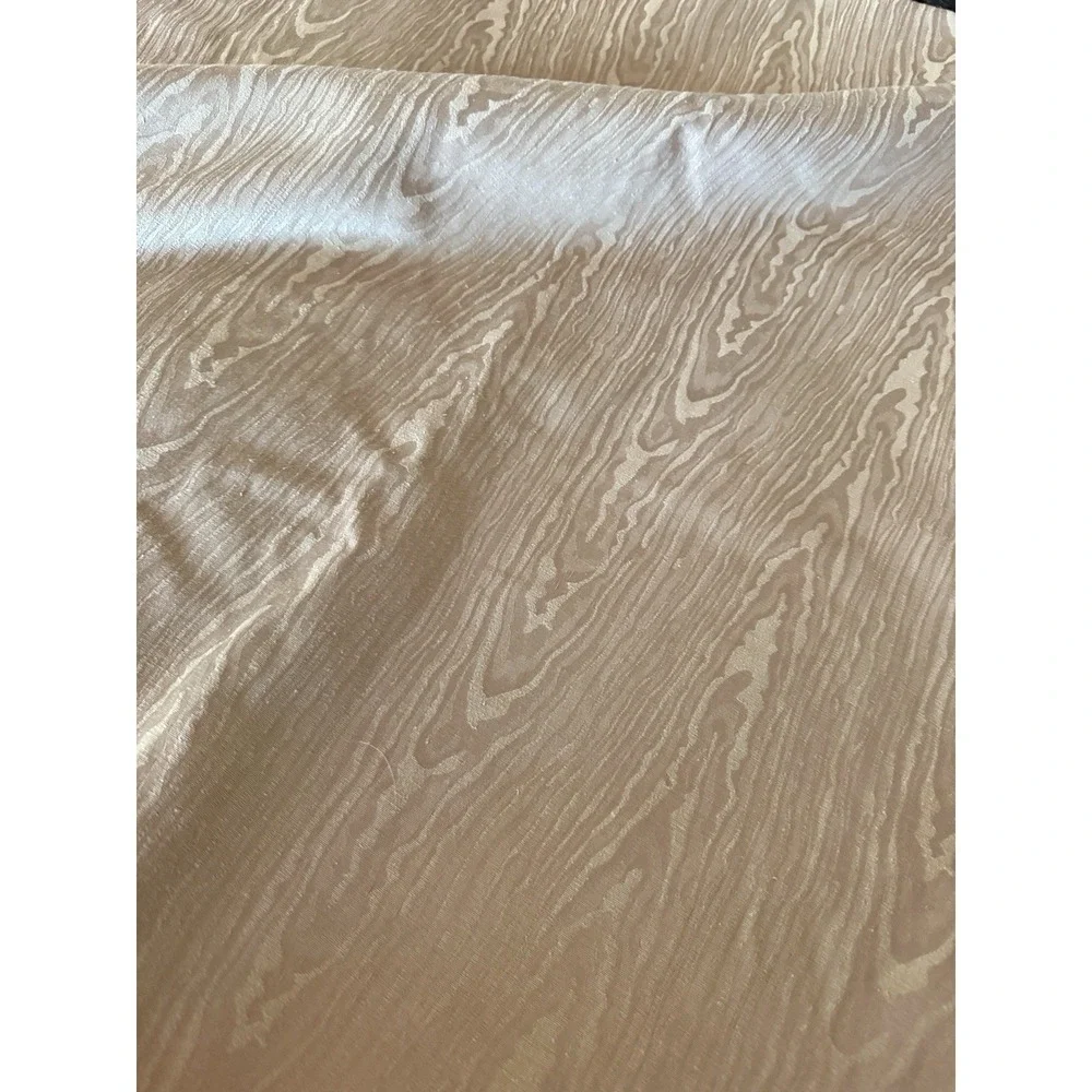 Waverly Classics Faux Bois Curtain Panels Set of 2 Tan Woodgrain 48 X 84